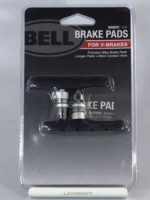 Nuevo Bell Binder 450 Premium V-Brake Bicicleta Bicicleta Pastillas de Freno Universal Foto 1 de 2