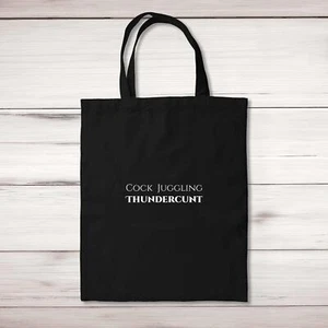 C*ck Juggling ThunderC*nt Tote Bag - Picture 1 of 6
