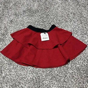 Zara Girls Soft Collection Skirt Size 6/7 Or 120 Cm NWT Red Ruffle, Holiday - Picture 1 of 8