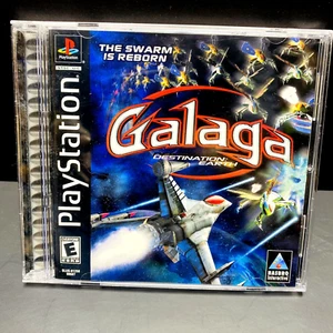 Galaga: Destination Earth (Sony PlayStation 1, 2000) PS1 Completo En Caja con Manual - Imagen 1 de 7