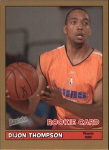2005-06 Bazooka Gold Phoenix Suns Basketball Card #212 Dijon Thompson