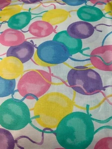 Rainbow Rascals Balloon Print Cotton Fabric 1/2 Yard 44" Wide Hoffman Internatio - Picture 1 of 5