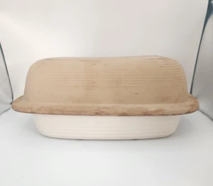 PAMPERED CHEF Family Heritage Stoneware 17 x 11 Roaster Pan w/ Lid Dome Covered - Picture 1 of 22