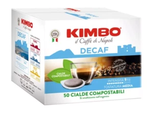 100 Cialde Filtro carta Caffè Kimbo ESE 44mm Miscela DECAFFEINATO, DEK - Foto 1 di 3