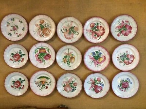 Assiettes 18 et 19 ème siècle. Faïence Islette, Saint Amand, Gien, Saint Clément - Imagen 1 de 19