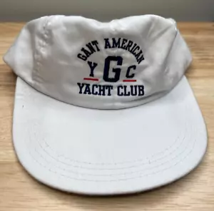 Gant Yacht Club Baseball Hat Mens White Strapback Cap Boating Outdoors - Picture 1 of 12