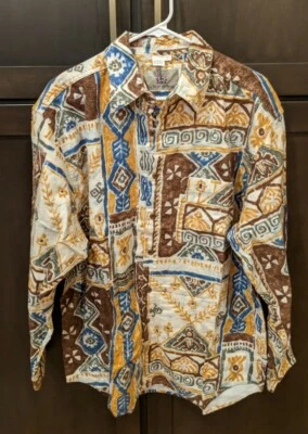 Men's The Territory Ahead Flannel Southwest Aztec Long-Sleeve Shirt - L - Image 1 of 3
