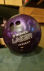 Bowling-Ball "Brunswick LASER" - JF90637- mit Tasche - Bild 1 von 14