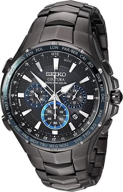 Seiko Coutura Men's Black Watch - SSG021