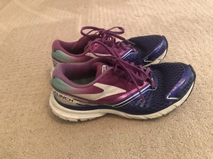 brooks Womens launch Size 7 Running Shoes Sneakers Blue Purple Gym Shoes Look! - Picture 1 of 9