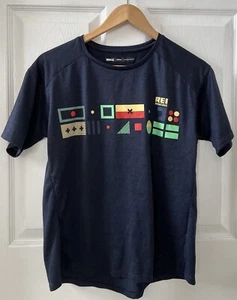 REI Adventures Women’s M Short Sleeve Light Athletic Hike Shirt Polyester Blue - Picture 1 of 14