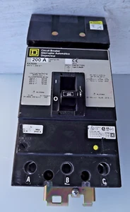 Square D KA KA36200 3 Pole 200 Amp 600V Circuit Breaker - Picture 1 of 6