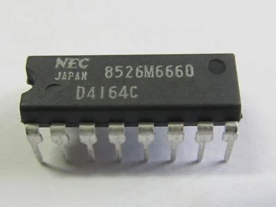 4 Stück - UPD4164C - NEC DIP16 64K (65536x1-BIT) DRAM - 4pcs  - Image 1 of 2