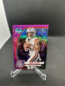 2024 Bowman Chrome University Noah Fifita Purple Sparkle Refractor /120 #140 - Picture 1 of 2
