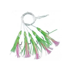Fladen Mini-Oktopus Rig Green-Pink 3/0 Capo COD Seelachs-Rig - Bild 1 von 1