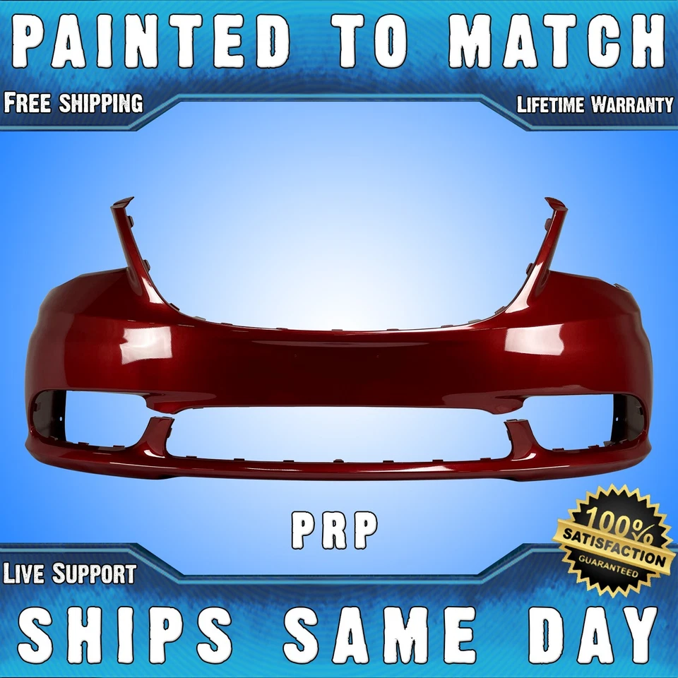 NEW *Painted PRP Red* Front Bumper Cover for 2011-2016 Chrysler Town & Country Foto 1 de 4
