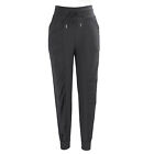 (Gray)Women Sports Fitness Joggers Polyester Loose Casual Sweatpants|