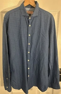 Thomas Pink London Button Down Long Sleeve Shirt Size 15’ Blue Informal Cotton - Picture 1 of 10