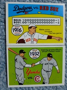 1968 Fleer #29 Laughlin World Series 32 &16 Babe Ruth NY Called Shot EX-MT+ - Bild 1 von 3
