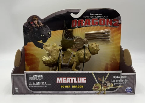 How To Train Your Dragon 2 "MeatLug" Power Dragon Action Figure Spin Master 2014 Cover