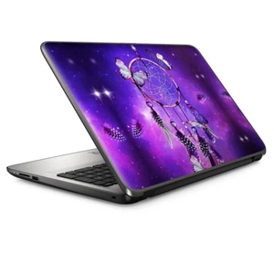 Universal Laptop Skins wrap for 15" - Dreamcatcher Butterflies Purple - Picture 1 of 7