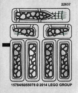 LEGO STICKER SHEET ONLY CROCODILE LEGEND BEAST 70126 New & Genuine to set - Picture 1 of 1