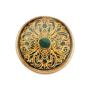 5pcs Retro Time gem Round Metal Buttons Clothing Sewing Handmade Decor 18mm - Picture 1 of 10