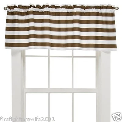 Cenefa blanca chocolate a rayas Bacati 60x16 nueva sin etiquetas Foto 1 de 3