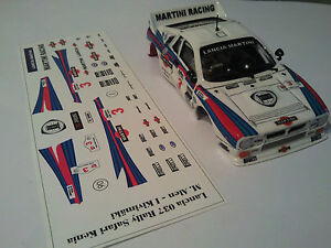 Decals / Calcas al agua escala 1/32 Lancia 037 Martini 