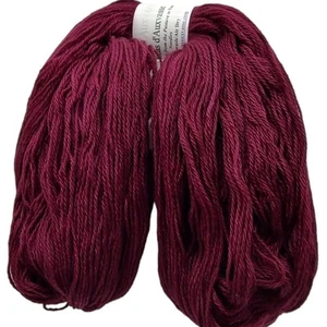 85% Suri Luxury Soft Alpaca Yarn 15% Merino Blend DK Sangria 3-Ply Approx 500yds - Picture 1 of 9
