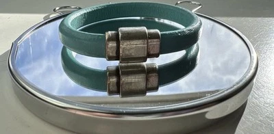 Faux Leather Teal Bracelet - Image 1 of 3