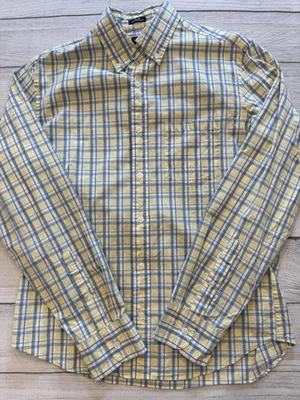 Camisa J Crew Para Hombre Mediana A Cuadros Ajustada Flexible Lavada Con Botones Manga Larga Informal Foto 1 de 4