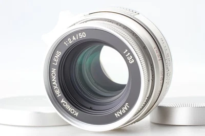 [EM ESTADO PERFEITO] KONICA Hexanon 50mm f/2.4 Lente Dobrável para Leica LTM L39 Do Japão - Imagem 1 de 4