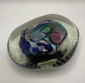 Randy Strong Art Glass Abstract Signed Paperweight 2000 - Picture 1 of 7