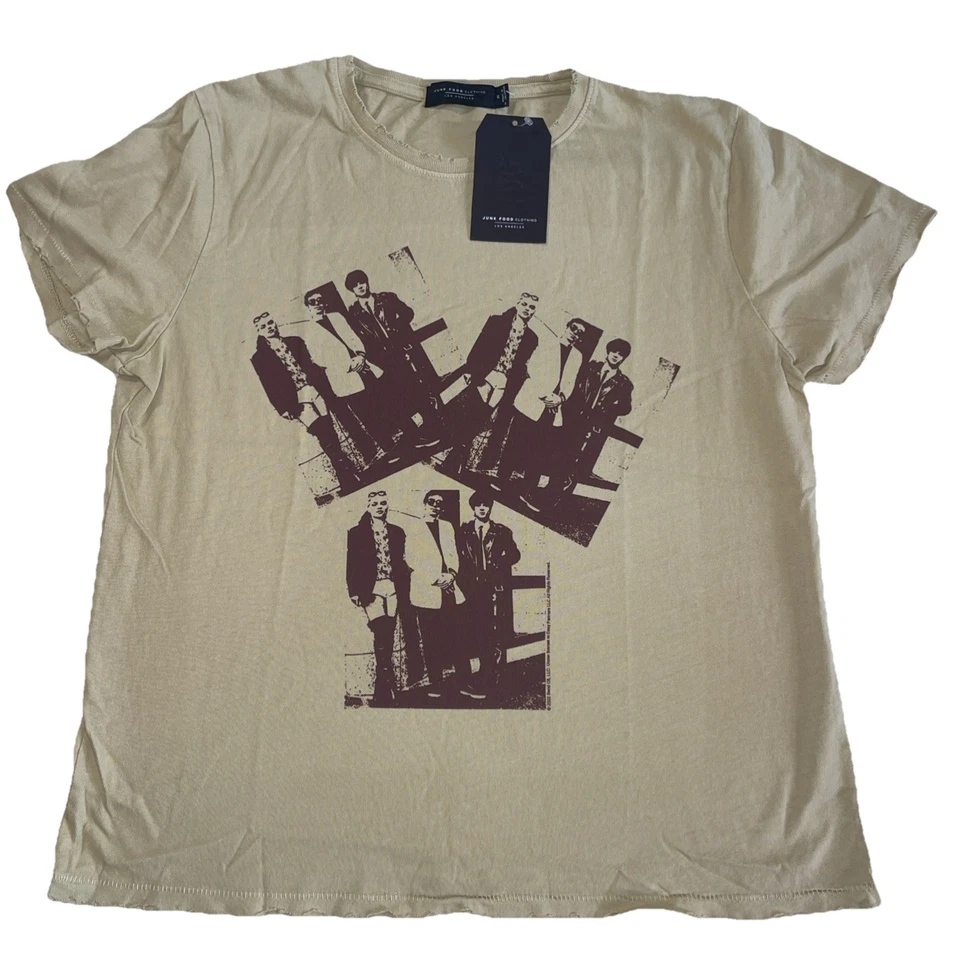 Camiseta de comida chatarra para mujer Blondie Is a Group Band talla: mediana - nueva con etiquetas - bronceada envejecida Foto 1 de 3