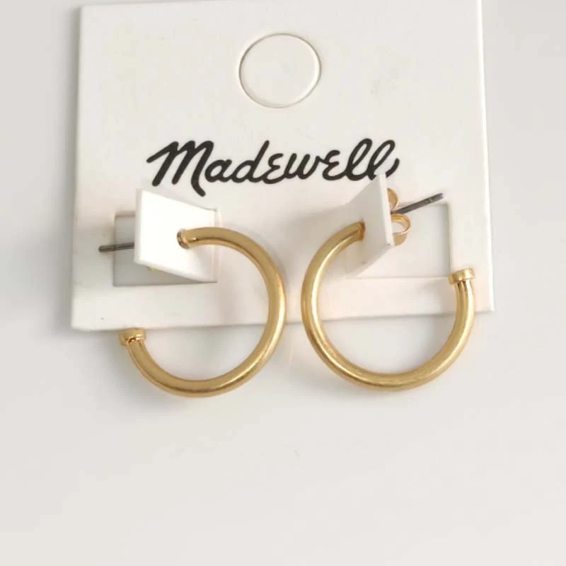 20mm MadeWell Minimalist Hoop Earrings Gift Retro Women Party Vacation Jewelry - Imagem 1 de 1