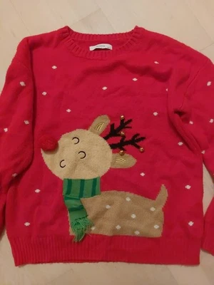 Winter Weihnachts Pullover Rudolph Reserved Gr. 152 - Bild 1 von 4