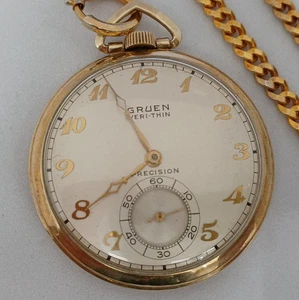 Gruen Veri-Thin A000 Manual Winding Pocket Watch JP - Picture 1 of 6
