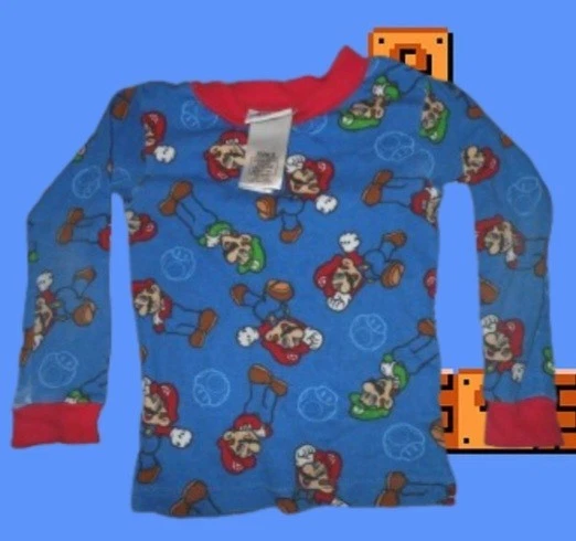 Camisa pijama manga larga Super Mario Bros niños talla 4 Foto 1 de 1