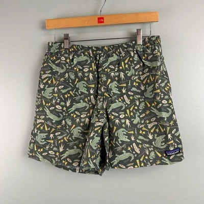 Patagonia Baggies Mesh Lined Nylon Board Shorts 5" Inseam Men's MED Alligators - Image 1 of 4
