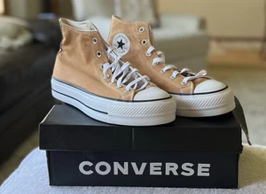Converse All Star Platform Hi Top Women's Gingersnap Athletic Sneaker Sz 11 - Picture 1 of 10