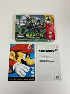 TUROK: DINOSAUR HUNTER NINTENDO 64 N64 CAJA DE VIDEOJUEGOS + INSERTOS SOLO SIN JUEGO - Imagen 1 de 6