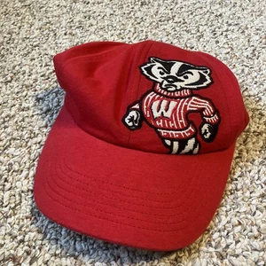 Fesselnde Kopfbedeckung Damen Wisconsin Badgers Mütze Baseball Cap Bucky Nieten - Bild 1 von 5