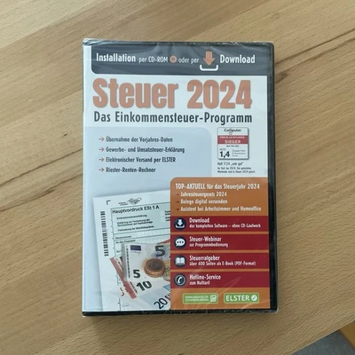 Aldi Steuer 2024 NEU Ungeöffnet - Das Einkommensteuer-Programm - Bild 1 von 2