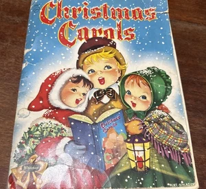 1942 Whitman Christmas Carols Music Book Karl Schulte Illustrated By F.D.Lohman - Picture 1 of 8