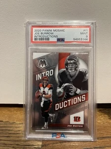 2020 Panini Mosaic - Joe Burrow #I1 Rookie Psa 9 - Picture 1 of 2
