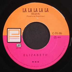 ELIZABETH: la la la la la / same FERMATA 7" Single 45 RPM Mexico - Picture 1 of 2