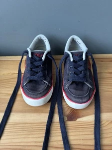 Dark Blue Boys Polo Ralph Lauren Shoes UK Size 12.5 - Picture 1 of 5
