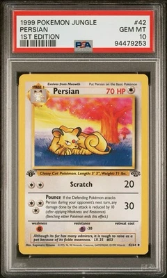 1999 Pokemon Jungle 1st Edition #42/64 Persian PSA 10 GEM MINT - Image 1 of 3