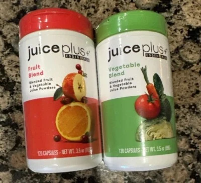 Juice Plus+ - 1 每种混合水果和蔬菜果汁粉(120 ea/240 粒)- 3/26 — 第 1/2 张图片
